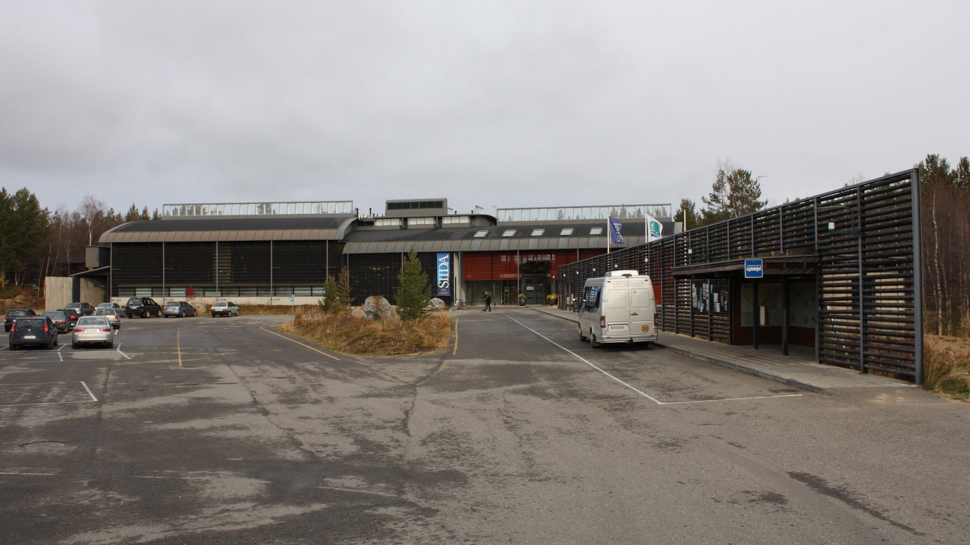 The exterior facade of Sami Museum and Nature Centre Siida in Inari.